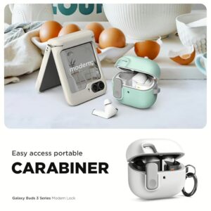 VRS รุ่น Modern Lock - เคส Galaxy Buds 3/ 3 Pro - สี White