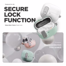 VRS รุ่น Modern Lock - เคส Galaxy Buds 3/ 3 Pro - สี Metal Black