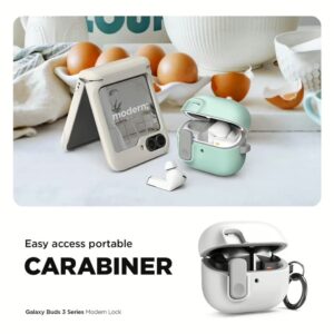 VRS รุ่น Modern Lock - เคส Galaxy Buds 3/ 3 Pro - สี Metal Black