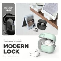 VRS รุ่น Modern Lock - เคส Galaxy Buds 3/ 3 Pro - สี Metal Black