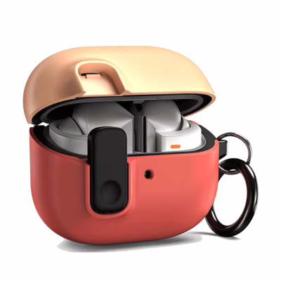 VRS รุ่น Modern Lock - เคส Galaxy Buds 3/ 3 Pro - สี Peach/Coral