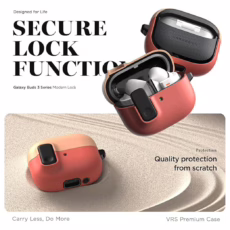 VRS รุ่น Modern Lock - เคส Galaxy Buds 3/ 3 Pro - สี Peach/Coral
