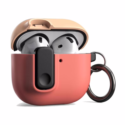 VRS รุ่น Modern Lock - เคส Airpods 4 - สี Peach/Coral