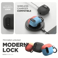 VRS รุ่น Modern Lock - เคส Airpods 4 - สี Sand Stone Grey