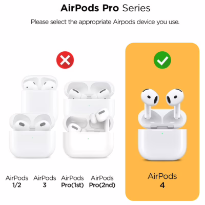 VRS รุ่น Modern Lock - เคส Airpods 4 - สี Coral/Capri
