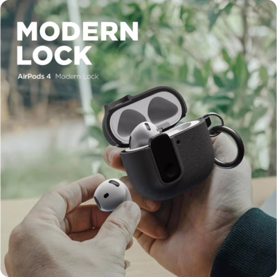 VRS รุ่น Modern Lock - เคส Airpods 4 - สี Coral/Capri