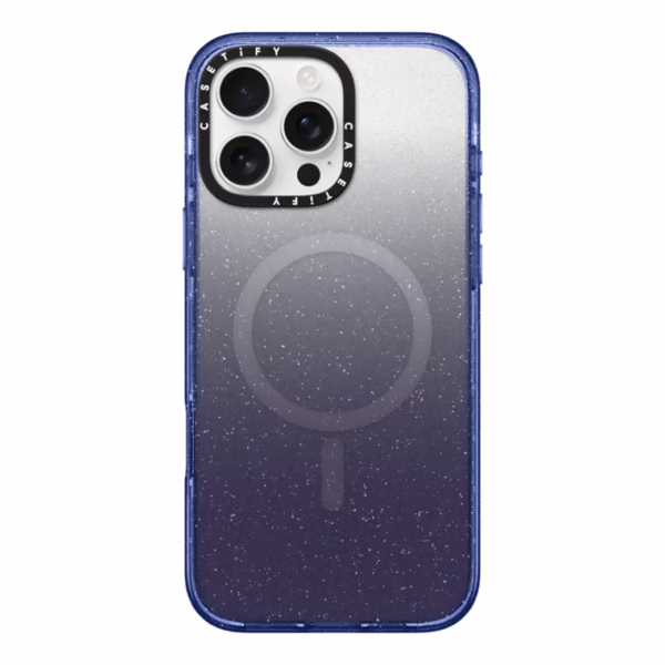 Casetify รุ่น Impact Case with Magnetic - เคส iPhone 16 Pro Max - สี Glitter Indigo