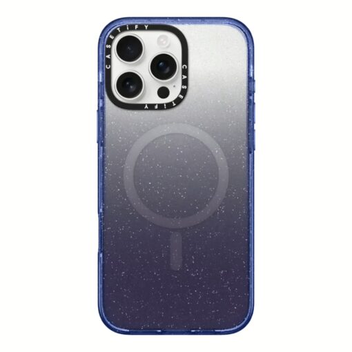 Casetify รุ่น Impact Case with Magnetic - เคส iPhone 16 Pro Max - สี Glitter Indigo