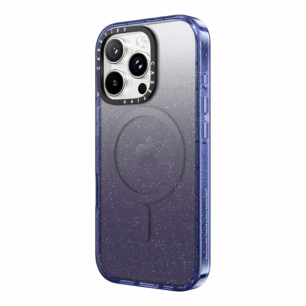 Casetify รุ่น Impact Case with Magnetic - เคส iPhone 16 Pro Max - สี Glitter Indigo