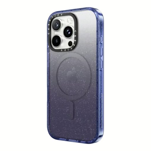 Casetify รุ่น Impact Case with Magnetic - เคส iPhone 16 Pro Max - สี Glitter Indigo - Image 2