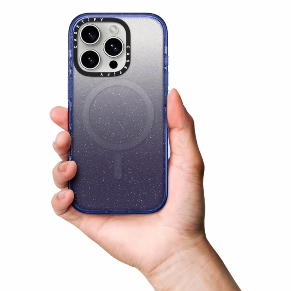 Casetify รุ่น Impact Case with Magnetic - เคส iPhone 16 Pro Max - สี Glitter Indigo