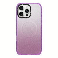 Casetify รุ่น Impact Case with Magnetic - เคส iPhone 16 Pro Max - สี Glitter Purple
