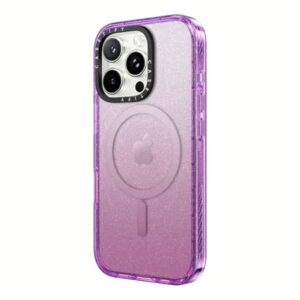 Casetify รุ่น Impact Case with Magnetic - เคส iPhone 16 Pro Max - สี Glitter Purple