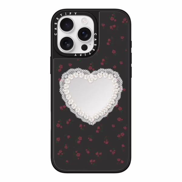 Casetify รุ่น Mirror Case with Magnetic - เคส iPhone 16 Pro Max - สี Gothic Pearly Heart