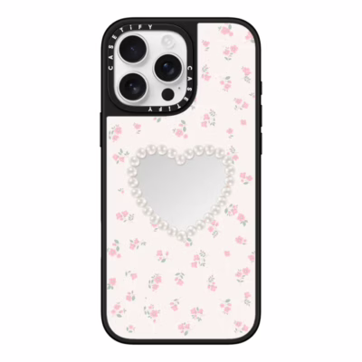 Casetify รุ่น Mirror Case with Magnetic - เคส iPhone 16 Pro Max - สี Pearly Heart