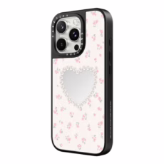 Casetify รุ่น Mirror Case with Magnetic - เคส iPhone 16 Pro Max - สี Pearly Heart