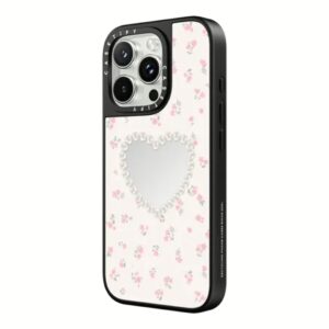 Casetify รุ่น Mirror Case with Magnetic - เคส iPhone 16 Pro Max - สี Pearly Heart