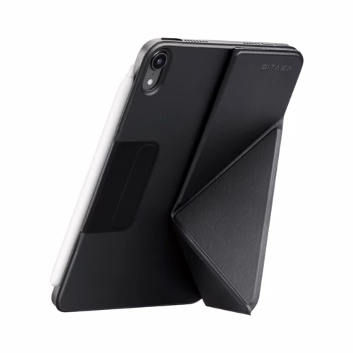 Pitaka รุ่น MagEZ Folio 2 - ฝาพับหน้าจอ iPad mini (7th/6th Gen) - สี Black/Grey