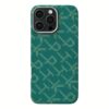 Pitaka รุ่น PTK Monogram (Tactile Woven) - เคส iPhone 16 Pro - สี Green/Gold