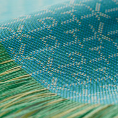 Pitaka รุ่น PTK Monogram (Tactile Woven) - เคส iPhone 16 Pro - สี Green/Gold