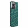 Pitaka รุ่น PTK Monogram (Tactile Woven) - เคส iPhone 16 Pro Max - สี Green/Gold