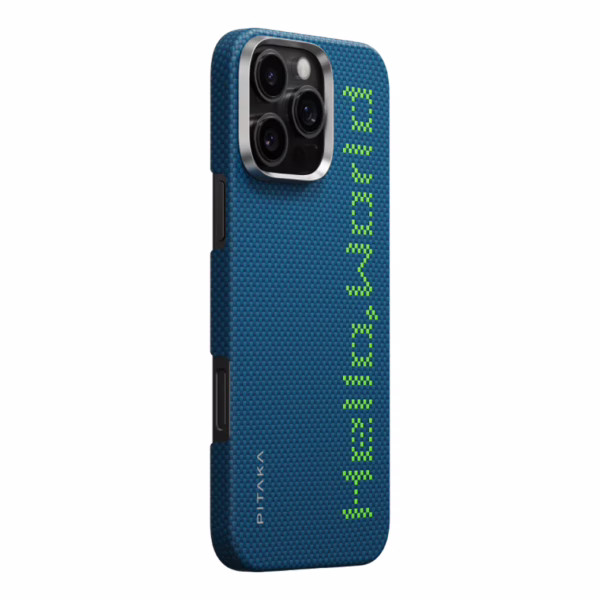 Pitaka รุ่น Tactile Woven - เคส iPhone 16 Pro - สี Hello World