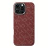 Pitaka รุ่น PTK Monogram (Tactile Woven) - เคส iPhone 16 Pro - สี Red/Gold