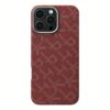 Pitaka รุ่น PTK Monogram (Tactile Woven) - เคส iPhone 16 Pro Max - สี Red/Gold
