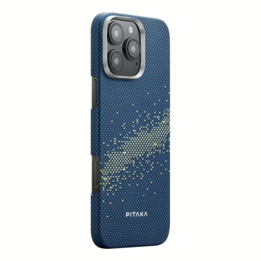 Pitaka รุ่น StarPeak Lumintex™ Edition (Tactile Woven) - เคส iPhone 16 Pro - สี Milky way galaxy - Image 2