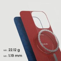 Pitaka รุ่น PTK Monogram (Tactile Woven) - เคส iPhone 16 Pro Max - สี Dark Blue