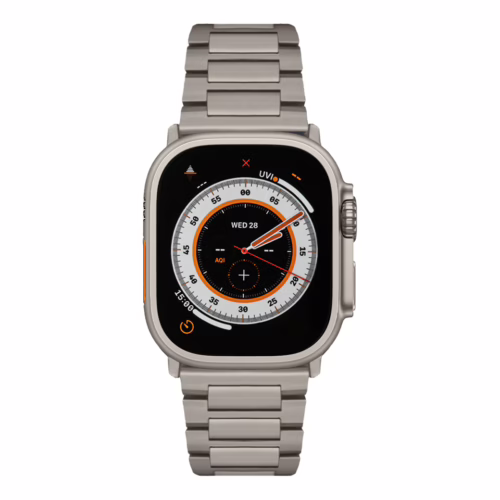 Sandmarc รุ่น Titanium (Grade 2) - สายนาฬิกา Apple Watch Ultra 1/2 - สี Natural