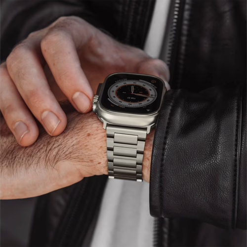 Sandmarc รุ่น Titanium (Grade 2) - สายนาฬิกา Apple Watch Ultra 1/2 - สี Natural