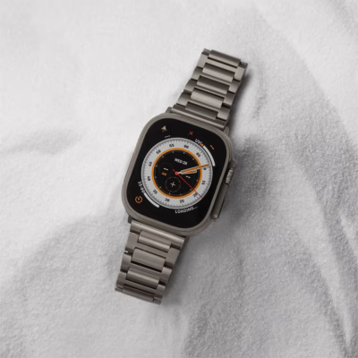 Sandmarc รุ่น Titanium (Grade 2) - สายนาฬิกา Apple Watch Ultra 1/2 - สี Natural
