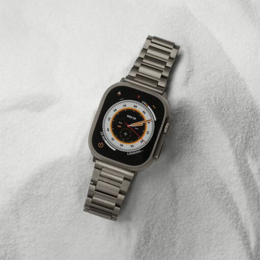 Sandmarc รุ่น Titanium (Grade 2) - สายนาฬิกา Apple Watch Ultra 1/2 - สี Natural - Image 3