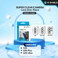 Hishield รุ่น Super Clear Real glass - กระจกเลนส์กล้อง Galaxy S25 Ultra - สี Clear