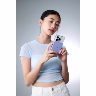 Photofast รุ่น MagSlim x Qi2 - พาวเวอร์แบงค์ชาร์จไร้สาย ความจุ 5000 mAh - สี Milk Tea