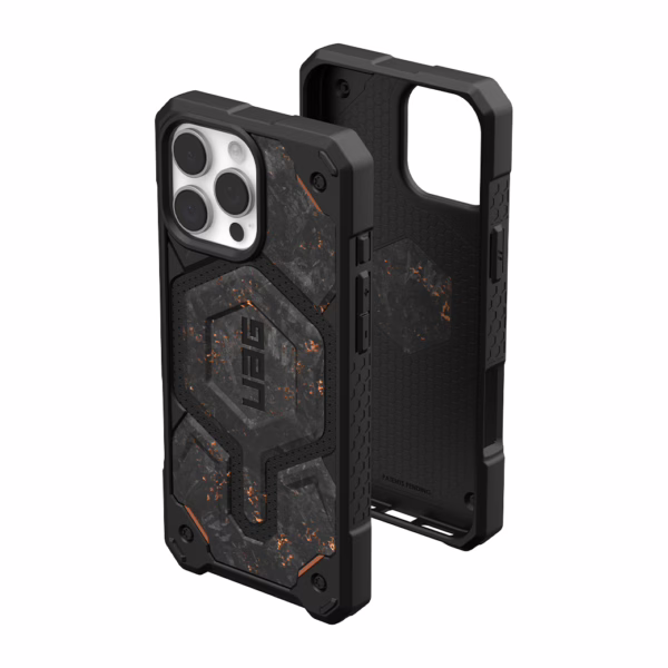 UAG รุ่น Monarch Pro - เคส iPhone 16 Pro Max – สี Forged Carbon Fiber with Copper (Limited Edition)