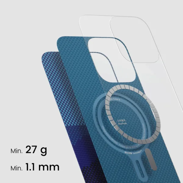 Pitaka รุ่น StarPeak Lumintex™ Edition (Tactile Woven) - เคส iPhone 16 Pro Max - สี Milky way galaxy