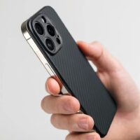 Suti รุ่น PhoneBack (Magsafe) - เคส iPhone 16 Pro - สี Carbon Fiber