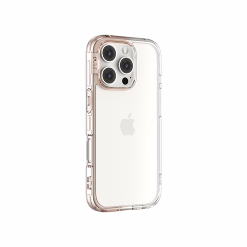 Ples รุ่น Lepi Air Layer TwoFace - เคส iPhone 16 Pro - สี Chestnut Pearl/Transparent