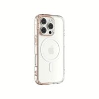 Ples รุ่น Lepi Air Layer TwoFace (Magnetic) - เคส iPhone 16 Pro - สี Chestnut Pearl/Transparent