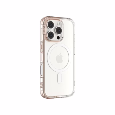 Ples รุ่น Lepi Air Layer TwoFace (Magnetic) - เคส iPhone 16 Pro Max - สี Chestnut Pearl/Transparent