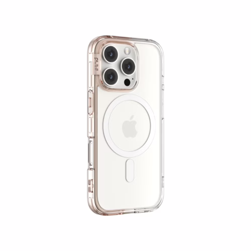 Ples รุ่น Lepi Air Layer TwoFace (Magnetic) - เคส iPhone 16 Pro - สี Chestnut Pearl/Transparent