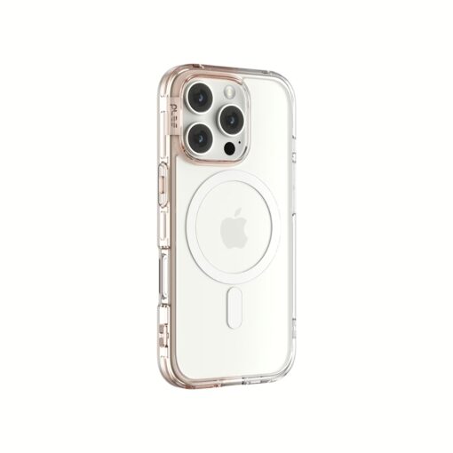 Ples รุ่น Lepi Air Layer TwoFace (Magnetic) - เคส iPhone 16 Pro Max - สี Chestnut Pearl/Transparent - Image 2