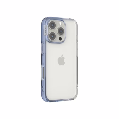 Ples รุ่น Lepi Air Layer TwoFace - เคส iPhone 16 Pro - สี Cashmere Blue/Transparent