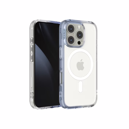 Ples รุ่น Lepi Air Layer TwoFace (Magnetic) - เคส iPhone 16 Pro Max - สี Cashmere Blue/Transparent