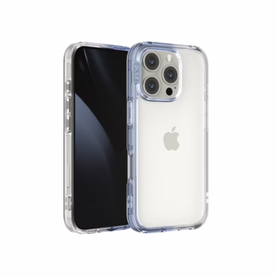 Ples รุ่น Lepi Air Layer TwoFace - เคส iPhone 16 Pro - สี Cashmere Blue/Transparent