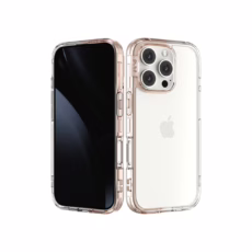 Ples รุ่น Lepi Air Layer TwoFace - เคส iPhone 16 Pro - สี Chestnut Pearl/Transparent