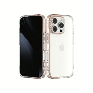 Ples รุ่น Lepi Air Layer TwoFace - เคส iPhone 16 Pro - สี Chestnut Pearl/Transparent