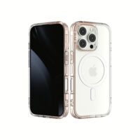 Ples รุ่น Lepi Air Layer TwoFace (Magnetic) - เคส iPhone 16 Pro - สี Chestnut Pearl/Transparent